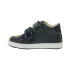 GEOX B kisgyermek sneaker légáteresztő talppal, középmagas cipő tépőzáras és részben valódi bőrrel, Baby Shoes Rishon, Each, vagy Biglia, Sötétkék Méret:20
