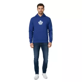   Hollister x NHL Toronto Maple Leafs Férfi kapucnis pulóver csapat logó nyomattal, pamut pulóver 322-221-1606-220 Kék Méret:M