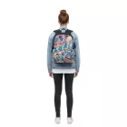 Rivacase Agora Urban Skaters hátizsák táska, Everyday hátizsák táska,  hátizsák táska, 12L, 5420 BK, fekete/színes Méret: N