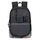 Rivacase Agora Urban Skaters hátizsák táska, Everyday hátizsák táska,  hátizsák táska, 12L, 5420 BK, fekete/színes Méret: N