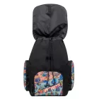 Rivacase Agora Urban Skaters hátizsák táska, Everyday hátizsák táska,  hátizsák táska, 15L, 5425 BK, fekete/színes Méret: N