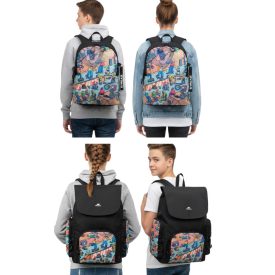   Rivacase Agora Urban Skaters hátizsák táska, Everyday hátizsák táska,  hátizsák táska, 12L, 5420 BK vagy 5425 BK in fekete/színes Méret: N