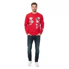 Hollister X NBA Férfi Melegítő NBA Csapatlogókkal, Pamut Hosszú Ujjú Póló 322-221-1592 Fekete vagy Piros Színben Méret:XL