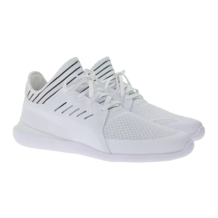 PUMA X Ferrari Sf Evo Cat Mace Unisex férfi női edzőcipő edző cipő  Ferrari Logo Motorsport Cipő 306228 02 fehér/fekete Méret: 46