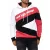 férfi sporty pulóver in szín-blocking stílus, hooded pulóver, Pulóver 4727, fehér/piros/fekete Méret: 2XL