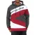 férfi sporty pulóver in szín-blocking stílus, hooded pulóver Pulóver 4727 anthracite/fehér/bordó Méret: S
