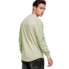 Urban férfi pulóver  ribbed újj design, pulóver Pulóver 19056, világos zöld Méret: XXL