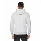 Trendy férfi pulóver  bold első print. Hooded pulóver  kangaroo zseb. Pulóver 19138 szürke Méret: S