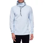 trendi férfi hooded Pulóver  integrated face álarc, pulóver pulóver 19139, kék melange Méret: S