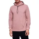 trendi férfi hooded Pulóver  integrated face álarc, pulóver pulóver 19139, piros melange Méret: 2XL