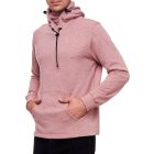 trendi férfi hooded Pulóver  integrated face álarc, pulóver pulóver 19139, piros melange Méret: S