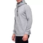 trendi férfi hooded Pulóver  integrated face álarc. pulóver pulóver 19139 szürke Melange Méret: XL