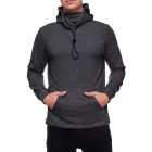 trendi hooded Pulóver for férfi  integrated face álarc. pulóver pulóver 19139 Anthracite Melange Méret: M