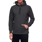 trendi hooded Pulóver for férfi  integrated face álarc. pulóver pulóver 19139 Anthracite Melange Méret: XL