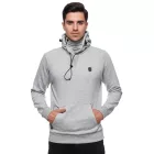férfi sporty pulóver  a cool kapucni, Pulóver, hooded pulóver 19140 szürke Méret: 3XL