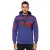 stílusos hooded Pulóver  trendy print for férfi, pulóver Pulóver 19149, navy kék Méret: S