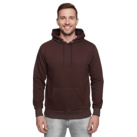   Comfortable férfi hooded pulóver in regular fit, pulóver Pulóver 19161 barna Méret: S