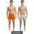 2 db U.S. POLO ASSN. Prémium Férfi Boxer alsó, Fenntartható Fehérnemű, 180 g/m², 134 68262 53696 501, Narancs/Szürke Melírozott Méret:XL