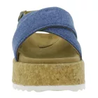 Trendy LAZAMANI Iria női emelvény szandál - farmer Cross Straps -  Footbed, EVA talp LA33770 farmer/kék Méret: 37