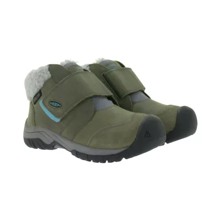 KEEN Kootenay IV Mid gyerek'' Winter Cipő, vízálló Snow csizma  Eco Anti-Odor kezelés, Outdoor Cipő 1026751 szürke Méret: 30