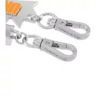 Urban Calvin Klein Downtown medál szett - nemesacél Pendants  kontrasztos  és UNITE Logo - táska kiegészítő - 7 x 1.3 cm - KJJCSA090100 - ezüst/narancssárga Méret: N