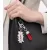 elegáns Calvin Klein Downtown medál szett - nemesacél Pendants  kontrasztos  és COWBOY Logo - táska kiegészítő - 7 x 1.3 cm - KJJCRA090200 - ezüst/piros Méret: N