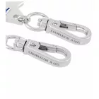 trendi Calvin Klein Downtown medál szett: nemesacél Pendants  kontrasztos  és COWBOY Logo - táska kiegészítő - 7 x 1.3 cm - KJJCLA090300 - ezüst/kék Méret: N