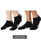 5 pár Umbro férfi és női Sport Zokni, edzőcipő Zokni, Oeko-Tex Standard 100, fekete Méret: 39_42
