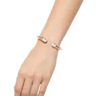 stílusos Calvin Klein női nemesacél Karkötő  Sparkling Crystals, csukló Ékszer, méret XS, KJ8YPF1402, rózsa arany Méret: N