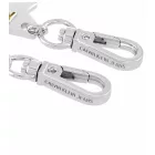 Cool Calvin Klein Downtown medál szett - nemesacél Pendants  kontrasztos  és COWBOY Logo - táska kiegészítő - 7 x 1.3 cm - KJJCJA090200 - ezüst/sárga Méret: N