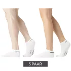 5 pár Umbro férfi és női Sport Zokni, edzőcipő Zokni, Oeko-Tex Standard 100 Certified, in fekete vagy fehér Méret: 43_46