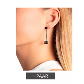   Calvin Klein női pötty fülbevaló ékszer  Swarovski Crystals, nemesacél fülbevaló ékszer, Ear Ékszer KJ9CVE140200 szürke/világos rózsaszín Méret: N