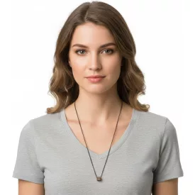   Calvin Klein Rocking női nyaklánc ékszer  Swarovski Kövek divat Ékszer  fix Cube medál KJ9CJN140100 sötét szürke Méret: N