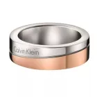 Calvin Klein női Designer gyűrű, nemesacél gyűrű  the Hook Collection, méret 5, KJ06PR200105, ezüst/rózsa arany Méret: N
