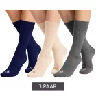 3 pár SCOTCH & SODA férfi Crew Zokni Amsterdam műselyem BLEND alkalmi Zokni egy méret / 41-46 Business Zokni SS43492-030 szürke/Navy/bézs Méret: N