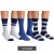 3 pár SCOTCH & SODA férfi Crew Zokni Amsterdam pamut BLEND Everyday Zokni egy méret / 41-46 Business Zokni SS601099-037 szürke/Navy, kék Melange, kék csíkos Méret: N