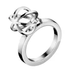 Timeless Calvin Klein női gyűrű  gömb medál, nemesacél gyűrű, Finger gyűrű KJ4XMR00020 ezüst Méret: 6
