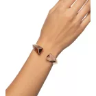 Timeless Calvin Klein női nemesacél karperec Karkötő, elegáns arm és csukló Ékszer, méret XS, KJ4TPD1001, rózsa arany Méret: N