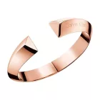 Timeless Calvin Klein női nemesacél karperec Karkötő, elegáns arm és csukló Ékszer, méret XS, KJ4TPD1001, rózsa arany Méret: N