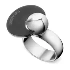 Timeless Calvin Klein női gyűrű  Hinged Disc, nemesacél gyűrű, Finger gyűrű KJ3ZBR28010 ezüst Méret: 8