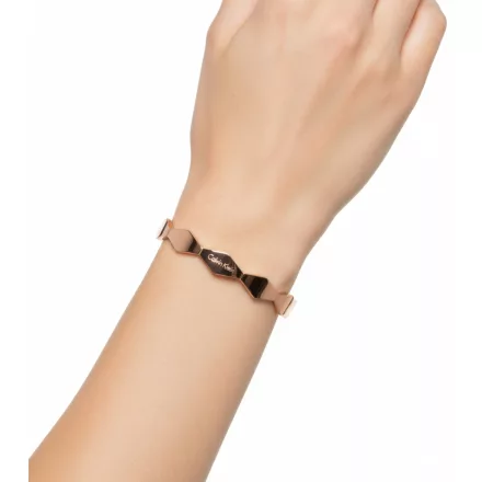 Timeless Calvin Klein kígyó női nemesacél karperec Karkötő elegáns Arm & csukló Ékszer méret XS KJ5DPD1001 rózsa arany Méret: N