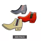 3-csomag Calvin Klein Unisex férfi női Boat-Design Pin-Up Brooches, nemesacél, KJJNDH300100, fekete/narancssárga/bézs Méret: N