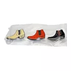3-csomag Calvin Klein Unisex férfi női Boat-Design Pin-Up Brooches, nemesacél, KJJNDH300100, fekete/narancssárga/bézs Méret: N