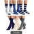 3 pár SCOTCH & SODA férfi Crew Zokni Amsterdam Everyday Zokni egy méret / 41-46 pamut BLEND in szürke/Navy/kék vagy műselyem BLEND in szürke/Navy/bézs Méret: N
