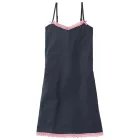 dekoratív női hálóing/pajama  delicate fűző és bows, pamut nightdress 927280 szürke/rózsaszín Méret: 52_54