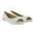 Timeless női balerina cipő lapostalpú cipő in szintetikus bőr, Peep-Toe Summer Cipő 936522 fehér Méret: 38
