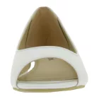 Timeless női balerina cipő lapostalpú cipő in szintetikus bőr, Peep-Toe Summer Cipő 936522 fehér Méret: 41