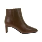 elegáns Clarks női Seren 55 Top British  ódi bőr magassarkú boka csizma cipő – klasszikus boka csizma cipő 26166940 Cognac barna Méret: 39