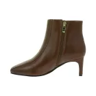 elegáns Clarks női Seren 55 Top British  ódi bőr magassarkú boka csizma cipő – klasszikus boka csizma cipő 26166940 Cognac barna Méret: 39