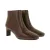 elegáns Clarks női Seren 55 Top British  ódi bőr magassarkú boka csizma cipő – klasszikus boka csizma cipő 26166940 Cognac barna Méret: 40
